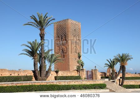 Hassan-tårnet i Rabat, Marokko