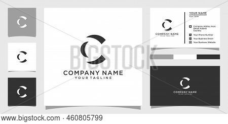 Initial Letter C Or Cc Logo Design Concept.