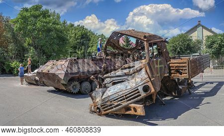 Destroyed Military Equipment Of Russia During The War In Ukraine