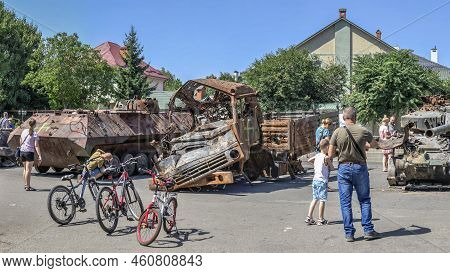 Destroyed Military Equipment Of Russia During The War In Ukraine
