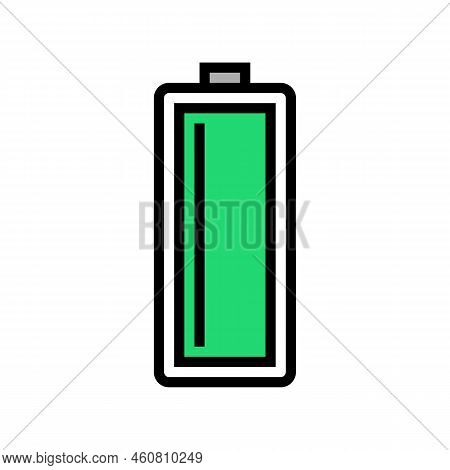 Full Battery Power Energy Color Icon Vector. Full Battery Power Energy Sign. Isolated Symbol Illustr