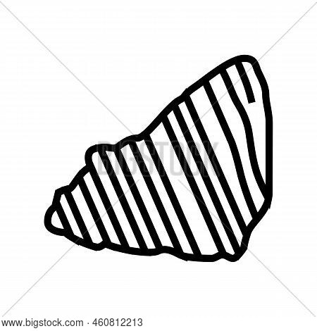Sandstone Rock Line Icon Vector. Sandstone Rock Sign. Isolated Contour Symbol Black Illustration