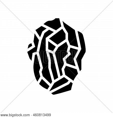 Semi Precious Stone Glyph Icon Vector. Semi Precious Stone Sign. Isolated Symbol Illustration