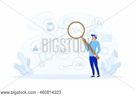 Technical Trader Analyzing Stock Chart, Crypto Market Analysis, Technical Analysis Tools Investment 