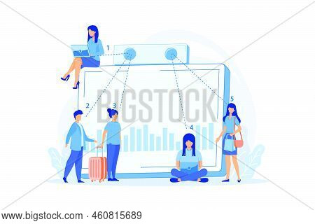 Electronic Device For Measuring Number Passageway People. People Counter System, Visitors Counting T