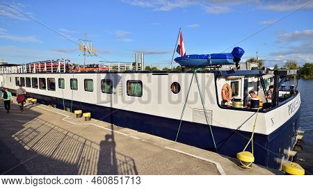 Szczecin. Poland. 30 August 2022. View Of The Intimate And Deluxe Ms Princess Ship Moored At Bouleva