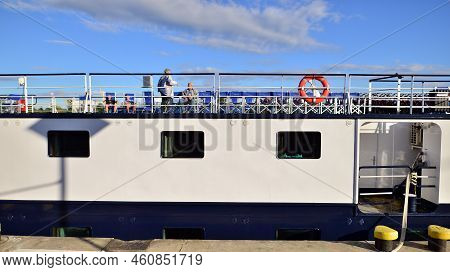 Szczecin. Poland. 30 August 2022. View Of The Intimate And Deluxe Ms Princess Ship Moored At Bouleva
