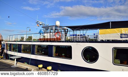 Szczecin. Poland. 30 August 2022. View Of The Intimate And Deluxe Ms Princess Ship Moored At Bouleva