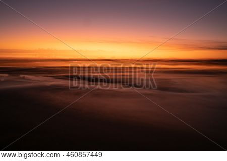Sunrise Colours Impressionism And Abstract Across Tauranga Harbour.