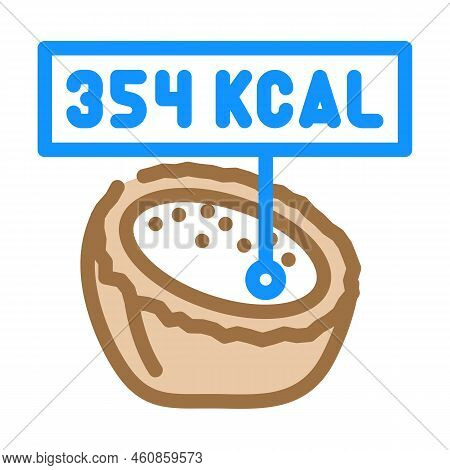 Nutritional Energy Value Color Icon Vector. Nutritional Energy Value Sign. Isolated Symbol Illustrat