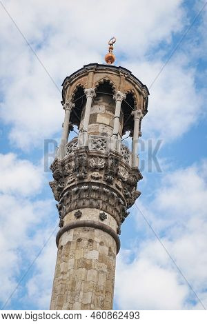 Minaret Of Aziziye Mosque In Konya City, Turkiye