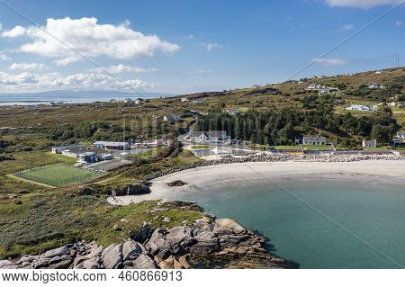 Aerial View Of Leabgarrow On Arranmore Island In County Donegal, Republic Of Ireland