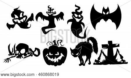 Illustrations Halloween Black And White Art Ghost And Skall