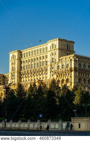 Detail Of Palace Of The Parliament, Bucharest, Romania