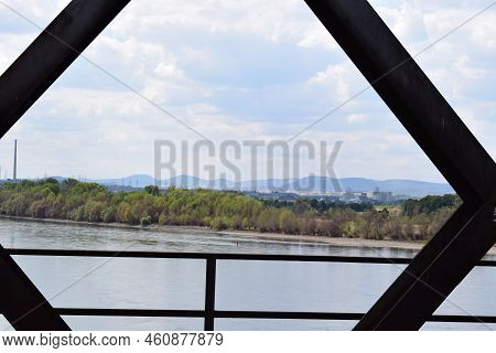 Rhine At The Island Urmitzer Werth, Low Water Level