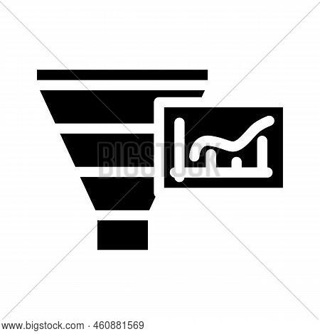 Increase Mqls Glyph Icon Vector. Increase Mqls Sign. Isolated Symbol Illustration