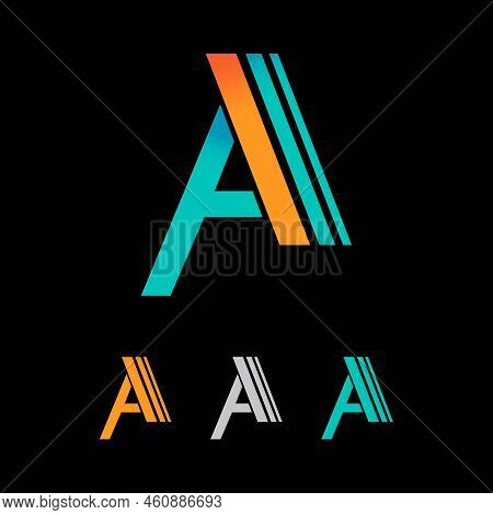 Creative Letter A Colorful Logo Design Brand