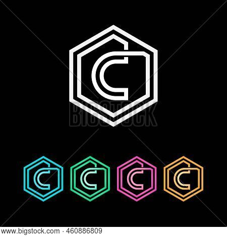 C Hexagone Logo Design Letter C Logo