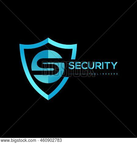 Security Company Logo . Abstract M Letter Symbol Of Security. Shield Logo. Shield  Circle S  Letter 