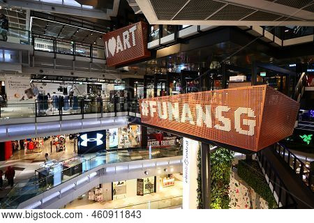 Singapore Funan 2 June 2022. The Shoppes In Funan Retail Mall Buildings