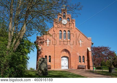 Panoramic Image Of New Church Of Pellworm, North Frisia, Germany