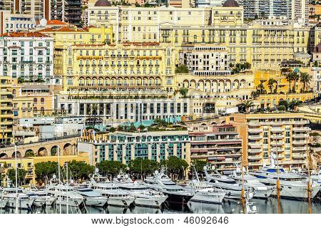 cidade de Porto do Principado de Mônaco e monte carlo, no sul da França