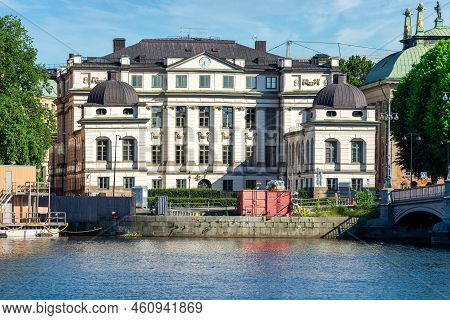Supreme Court Of Sweden Building, Or Hogsta Domstolen, Abbreviated Hd, Overlooking Norrstrom River, 