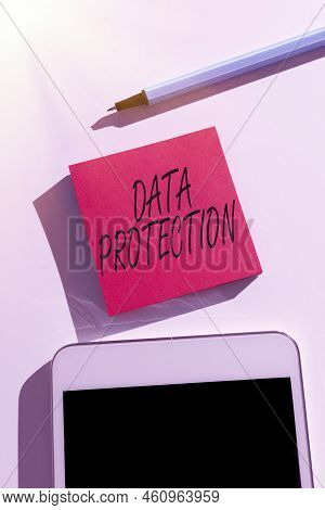 Conceptual Display Data Protectionprotect Ip Addresses And Personal Data From Harmful Software. Busi