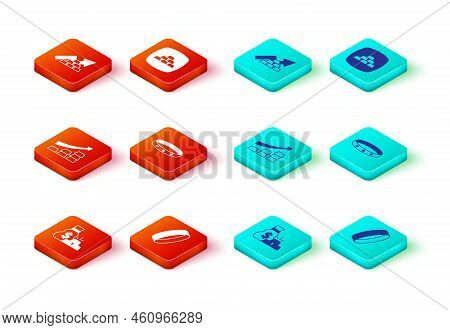Set Bag Of Gold Bars, Gold Ring, Growth Arrow With, And Icon. Vector
