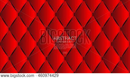 Red Abstract Background, Polygon Vector, Geometric Vector, Minimal Texture, Web Background, Red Cove
