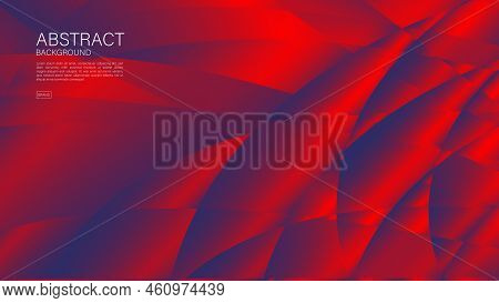 Red Abstract Wave Background, Wave Vector, Geometric Vector, Minimal Texture, Web Background, Red Co