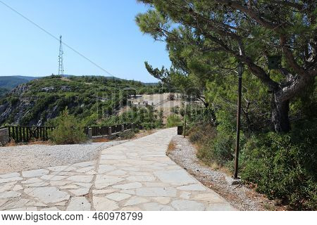 Panoramic From Above Of Countryside And Gokova Bay, Mugla, Turkey.