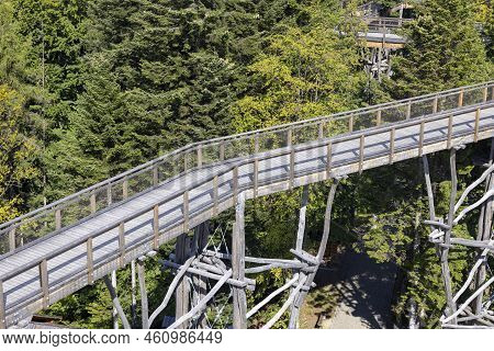 Observation Tower Located At The Top Of The Słotwiny Arena Ski Station, Krynica Zdroj, Beskid Mounta