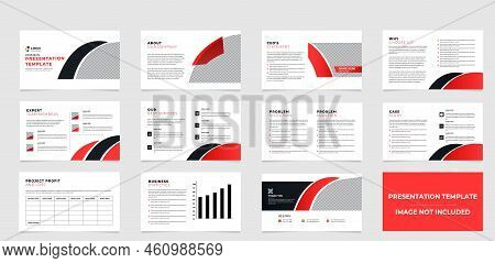 Powerpoint Business Presentation Templates Set. Use For Modern
 Presentation Background, Brochure De