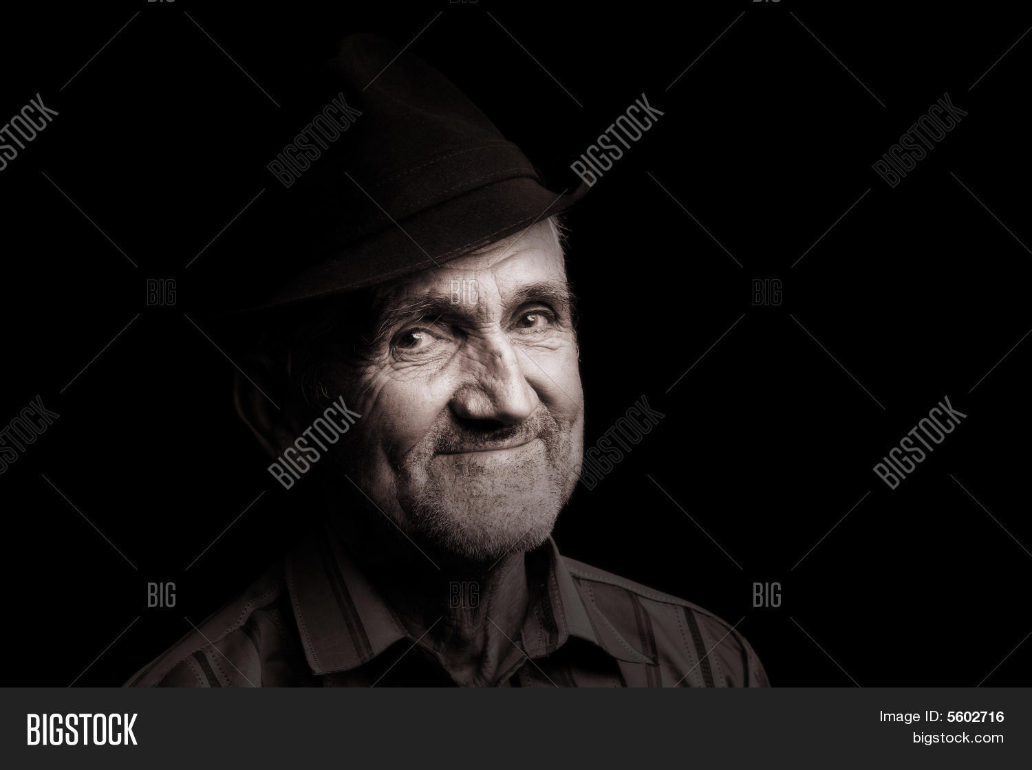 Old Man Black Hat Image & Photo (Free Trial) Bigstock