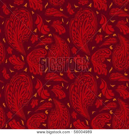 Red Seamless Vector Pattern