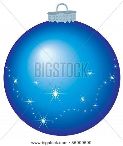 Blue Christmas ball