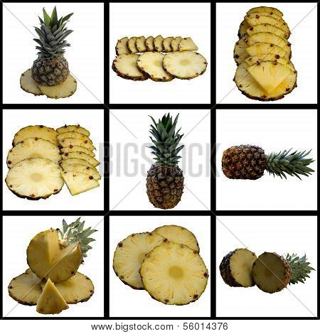 Ripe Fresh Sweet Pineapple.