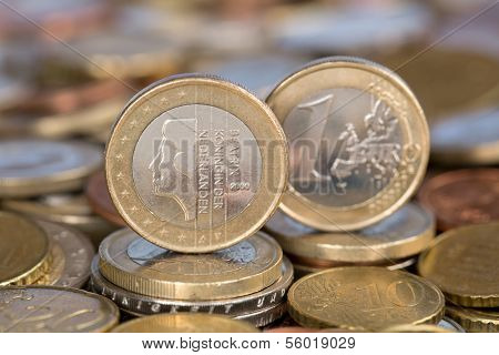One Euro Coin From Netherlands Queen Beatrix