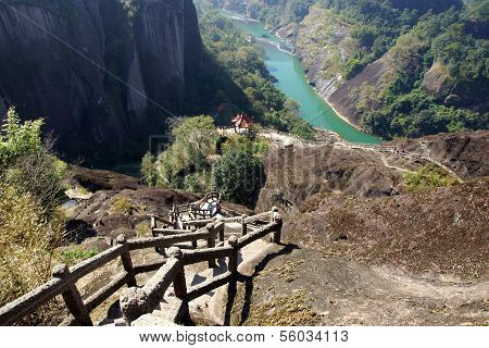 Canyon in Wuyishan Mountain, Fujian province, China
