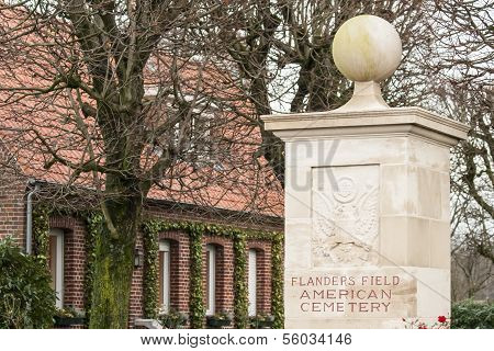 amerikanischer Friedhof Flanders Feld Belgien waregem