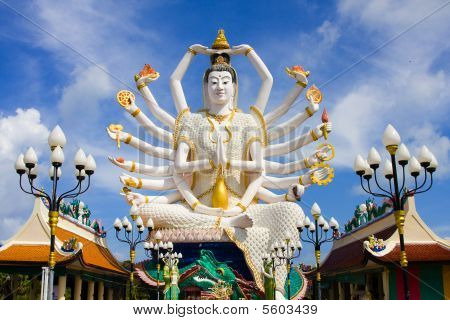 Wat Plai Laem chrám Samui