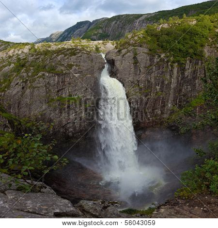 Manafossen Waterfall