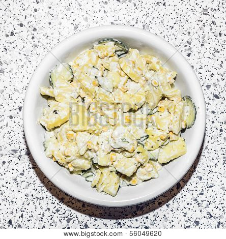 Potato Salad Isolated On White