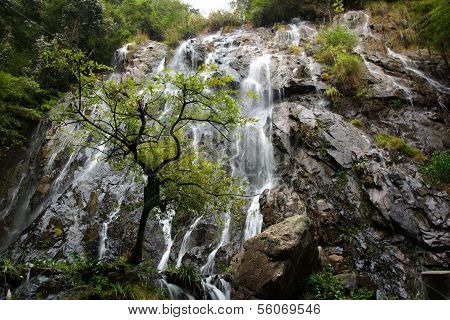 Waterfall near Wuyishan Mountain, Fujian province, China