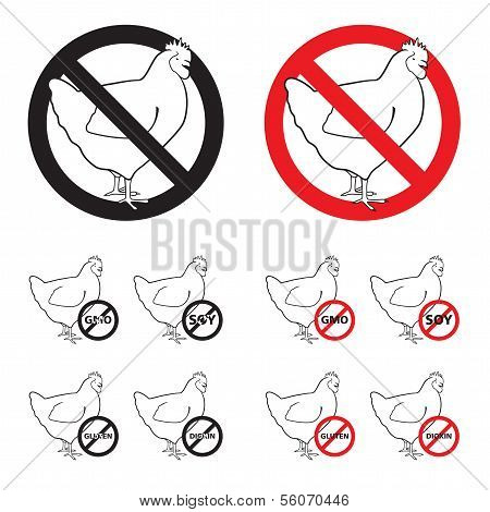 Poultry No signs - white board
