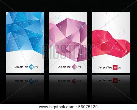 Vector abstract background set