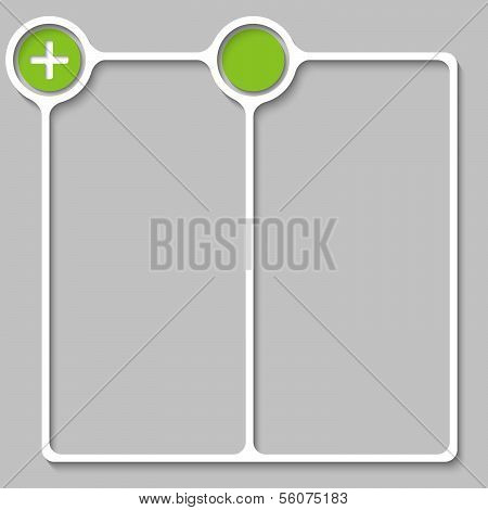 Double Box For Any Text With Plus Sign