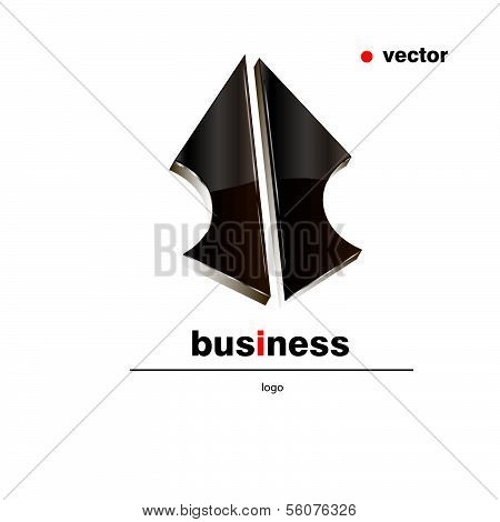 metal vector element for company name