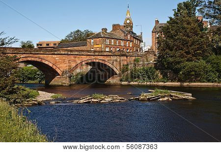 Annan Bridge And Town Hall